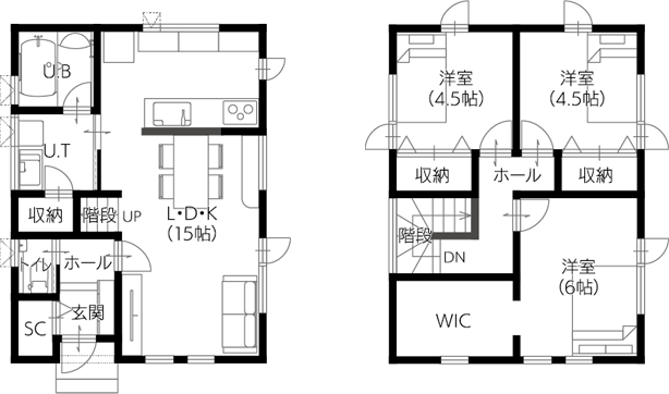 24坪プラン間取り