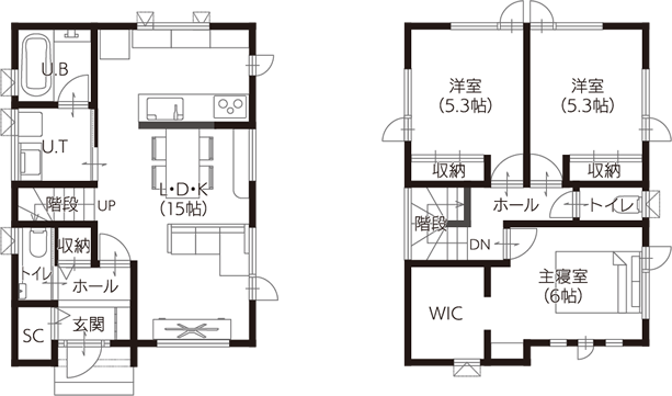 24坪プラン間取り
