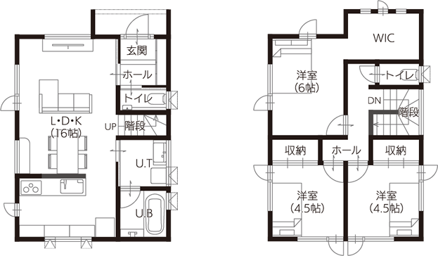 24坪プラン間取り
