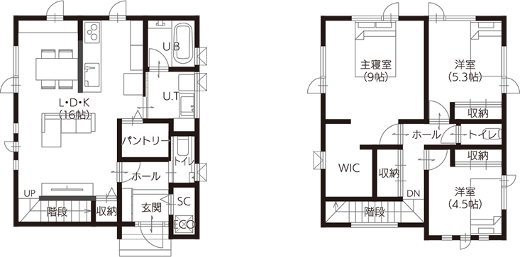 28坪プラン間取り