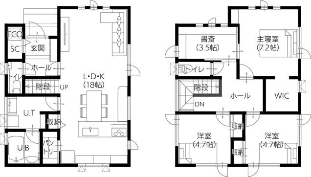 30坪プラン間取り