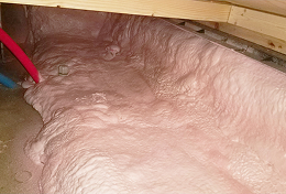 基礎断熱（ウレタン吹付）